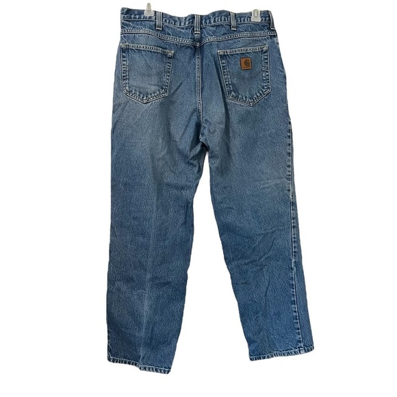 Carhartt Relaxed Fit Dark Wash Jeans - 38/32 - Picture 3 of 8